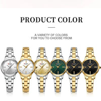 CURREN 9094 Womens Watches Fashion Original Quartz Wrist Watch for Ladies Dazzling Diamond Waterproof Luminous Luxury