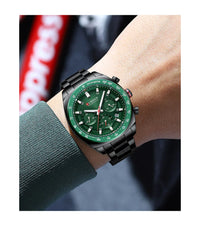 CURREN High Quality Men's Luxury  Fashion Quartz Watch Men Round Business Student Sport Waterproof Glow Clock