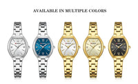 CURREN 9112 Minimalist Ladies' Quartz Watch, Barrel-shaped Waterproof Wristwatch with Roman Numeral