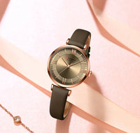 CURREN Top Luxury Brand Watch for Women Leather Watches Ladies Casual Quartz Watch Quartz Women's Wristwatch Montre Femme Relogi