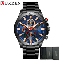 CURREN Men Watches Top Brand Luxury Men Military Wristwatches Full Steel Men Sports Watch Waterproof Relogio Masculino Montre