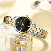 CURREN Women's Watches Fashion Original Quartz Wrist Watch for Ladies Roman Dial Dazzling Diamond Waterproof Luminous Luxury New