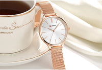 CURREN Fashion Women Watch Top Brand Luxury Ladies Girl Wristwatch Silver Stainless Steel Bracelet Classic Female Clock 9024