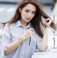 Women Watches New Curren Rose gold Silver Ladies Bracelet Watch womens quartz dress wristwatch feminino reloj mujer kol saati