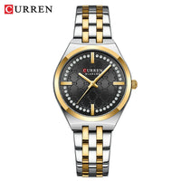CURREN Luxury Women Watches Fashion Casual FemaleLadies Stainless Steel Quartz Wristwatches Life Waterproof Girlfriend Gift