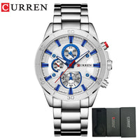 CURREN Men Watches Top Brand Luxury Men Military Wristwatches Full Steel Men Sports Watch Waterproof Relogio Masculino Montre