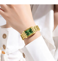 CURREN Luxury Ladies Fashion Quartz Watch Simple Scale Square Quality Women Watches Business Stainless Steel Folding Clock