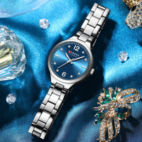 CURREN Luxury Top Brand Women's Watches Elegant Fashion Gold Watch for Women Original Simple Quartz Waterproof Wristwatch Ladies