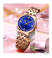 CURREN Original Unique Dial Quartz Watch for Women Fashion Elegant Ladies Watches Stainless Steel Waterproof Women's Wristwatch