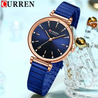CURREN 9081 Exquisite Women's Quartz Watch Round Silver Gold Clock Simple Fashion Casual Women's Luxury Watch Relojes De Mujer