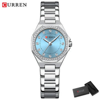 Curren Women's Sparkling Rhinestone Blanche Watch (Dial 2.1 cm) - CUR229