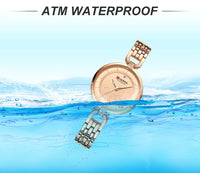 CURREN 9052 Women Watch Brand Fashion Casual Ladies Quartz Wristwatch Rose Gold Stainless Steel Mesh Dress Clock For Girl