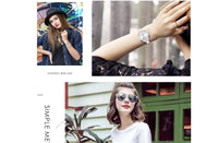 CURREN 9012 Casual Quartz Watch for Ladies, Waterproof Stylish Integrated Stainless Steel Bangle Wristwatch
