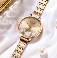 CURREN 9068 Fashion Women Watches Stainless Steel strap Ultra Thin Quartz Watch Woman Romantic Clock Women Watches Montre Femme