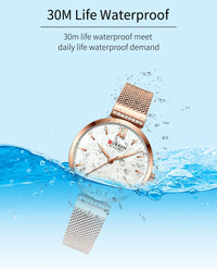 CURREN Fashion Watch for Women Luxury Quartz Gold Elegant Bracelet Wristwatch Female Clock Ladies Dress Stainless Steel Gifts
