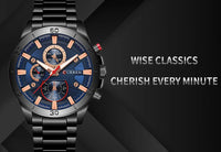 CURREN Men Watches Top Brand Luxury Men Military Wristwatches Full Steel Men Sports Watch Waterproof Relogio Masculino Montre
