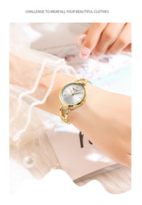 CURREN 9092 Women Quartz Watch Fashion Luxury Elegant Stainless Steel Strap Bracelet Wristwatch for Ladies Girl Female Clock