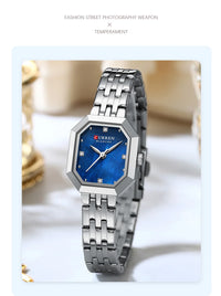 CURREN Elegant Fashion Women's Watches Luxury Brand Original Quartz Watch for Ladies Waterproof Stainless Steel Luminous Date