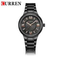 CURREN New Fashion Women Watch Top Brand Luxury Ladies Girl Wristwatch Gold Stainless Steel Bracelet Classic Female Clock 9004