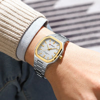 CURREN Brand Fashion Business Multi-functional Steel Band Quartz Men's Luxury Steel Wristwatch Retro Clock