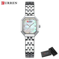 CURREN Elegant Fashion Women's Watches Luxury Brand Original Quartz Watch for Ladies Waterproof Stainless Steel Luminous Date