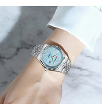 CURREN Women's Watch Analog Quartz Waterproof Ladies Wrist Watches with Date Dainty Fashion Luxury Stainless Steel Watch