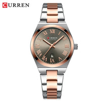 CURREN Women Watch Top Brand Luxury Lady Girl Wristwatch Elegant Stainless Steel Bracelet Waterproof Casual Female Clock 9095