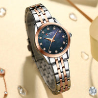 CURREN Elegant Fashion Women's Watches Luxury Brand Original Quartz Watch for Ladies Waterproof Stainless Steel Clock