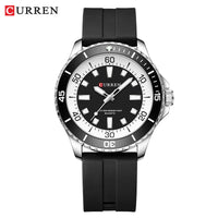 Curren 8448 Original Silicone Clock Hands Quartz Watches for Men Army Waterproof Sports Male Wristwatch reloj hombre