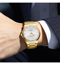 CURREN Men Quartz Movement Watch Waterproof Luminous Men's Watch, Stainless Steel Strap Business Watches