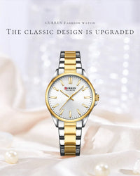 CURREN Simple Women Bracelet Luminous Quartz Watches For Ladies Sports Round Waterproof Business Wristwatch Relogio Feminino