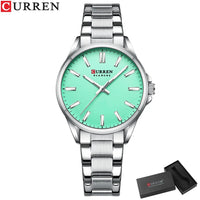 CURREN Simple Women Bracelet Luminous Quartz Watches For Ladies Sports Round Waterproof Business Wristwatch Relogio Feminino