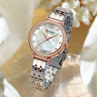 CURREN Fashion Women Watch Top Brand Luxury Lady Girl Wristwatch Original Stainless Steel Bracelet Classic Female Clock 9087