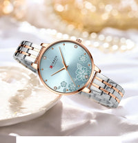 CURREN 9068 Fashion Women Watches Stainless Steel strap Ultra Thin Quartz Watch Woman Romantic Clock Women Watches Montre Femme