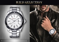 CURREN 8110 Men's Quartz Watch Calendar Luminous Sports Strap Waterproof Casual Cool Wristwatch Male Clock reloj hombre