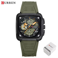Curren Luxury Silicone Strap Men's Watch (Dial 4.2cm) - CUR228