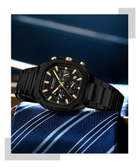 Curren Casual Versatile Men's Square Chronograph Watch (Dial 3.9cm) - CUR232