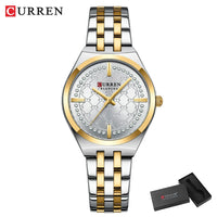 CURREN Luxury Women Watches Fashion Casual FemaleLadies Stainless Steel Quartz Wristwatches Life Waterproof Girlfriend Gift