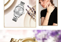 CURREN 9007 Fashion Women Quartz Watch Waterproof Minimalist Calendar Wristwatch with Roman Numerals