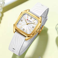 CURREN 9113 Stylish Ladies' Quartz Watch, Waterproof Square Small Dial Wristwatch with Sleek Design for Daily Wear