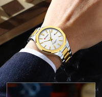 CURREN Men Watch Fashion Classial Luminous with Date Stainless Steel Band Relogio Masculino