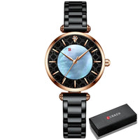 2021  CURREN Women Watches Top Brand Luxury Japan Quartz Movement Stainless Steel Waterproof Wristwatches relogio mujer