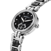BERNY Women's watches Luxury Elegant Ceramics Quartz Ladies Wristwatch Small Dial Stainless Steel Casual Simple Dress Watch