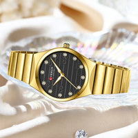 CURREN Luxury Stainless Steel Watches Female Classic Round Dial Quartz Watch Women Business Wristwatches Wrist with Box