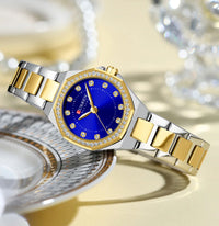 CURREN Original Quartz Watch for Women Fashion Elegant Ladies Watches Stainless Steel Waterproof Wristwatch