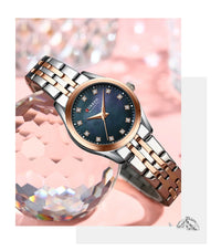 CURREN Elegant Fashion Women's Watches Luxury Brand Original Quartz Watch for Ladies Waterproof Stainless Steel Clock