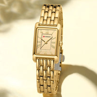 CURREN Women Watch Top Brand Luxury Lady Girl Wristwatch Stainless Steel Bracelet Waterproof Female Original Clock Gift 9115