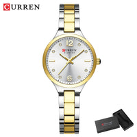 CURREN Luxury Top Brand Women's Watches Elegant Fashion Gold Watch for Women Original Simple Quartz Waterproof Wristwatch Ladies