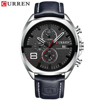 CURREN Men Watch Luxury Wristwatch Quartz Wristwatches Fashion Leather Punk Style Mens Watches Relogio Masculino