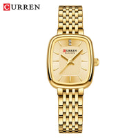 CURREN Brand Rectangle Ultrathin Nordic Bauhaus Simple Design Japan Quartz Lady Fashion Stainless Steel  Watches for Women
